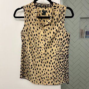 J Crew Cheetah Print Sleeveless Blouse